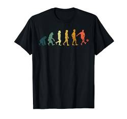 Retro Evolution Fußball T-Shirt von Sportarten Shirts & Ballsportarten