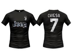 Sportbaer Fußballtrikot Federico Chiesa Saison 2022 2023 Schwarzes Trikot Größe 7 Zweites Trikot, offizielle Nachbildung zugelassen, Größen für Erwachsene und Kinder. von Sportbaer