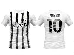 Sportbaer Paul Pogba Fußballtrikot Saison 2022 2023. Weiß Schwarzes Trikot Nummer 10. Heimtrikot. Offiziell autorisierte Replik. Erwachsenen- und Kindergrößen. (XL), Mehrfarbig von Sportbaer