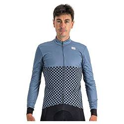 Sportful 1121517 Checkmate TH Jersey Sweatshirt Men's BLAUES Meer SCHWARZ XL von Sportful