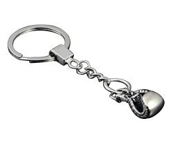 Sportigo® Boxhandschuh Schlüsselanhänger in der Farbe Silber/Boxen Boxer Handschuh Geschenk Geschenkidee/Kampfsport Schlüssel Anhänger von Sportigo