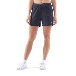 Sportkind Mädchen & Damen Tennis, Fitness, Bermuda Shorts mit Taschen, atmungsaktiv, UV-Schutz, Navy blau, Gr. 146 von Sportkind