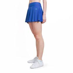 Sportkind Mädchen & Damen Tennisskort mit Ballgürtel, atmungsaktiver Sport Rock mit Innenhose, Kobaltblau, Gr. 164 von Sportkind