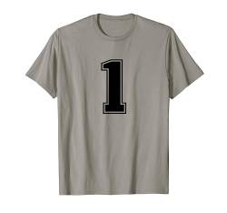 1 schwarzes Sport-Fan-Trikot Nr T-Shirt von Sports Legendz
