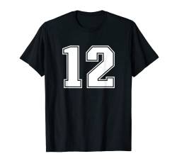 Nummer 12 Sporttrikot Lucky Number T-Shirt von Sports Legendz