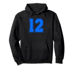 Sporttrikot Zahl #12 zum 12. Geburtstag Pullover Hoodie von Sports Legendz