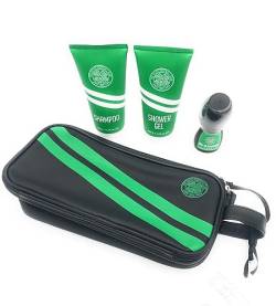 Offizielles keltisches Kulturbeutel-Set aus PU-Leder, ein tolles Geschenk für jeden keltischen Fan, kommt mit 4 tollen Produkten von Sporty Gifts