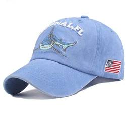 Sporty Baseballcap Original FL Hai Captain Florida Fisher Angler Vintage USA Anglerkappe Retro Anker MARITIM Cap Fischer Mütze Basecap von Sporty