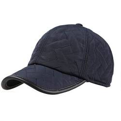 Sporty Baseballcap mit Ohrenklappen Wasserdicht Kappe Mütze Schirmmütze Ohrenschutz Basecap Wintercap Cap Wintermütze (Blau) von Sporty