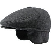 Sporty Flat Cap Winter - warme Schirmmütze mit Ohrenklappen - Herren Schiebermütze von Sporty