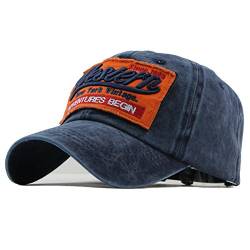 Sporty Trucker Baseballcap Western New York Cotton Distressed Snapback Vintage Cap (Navy) von Sporty