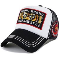 Sporty Trucker Cap Tiger Retro Trucker Mesh Cap Baseballcap seitlicher Patch von Sporty