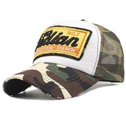 Sporty Trucker Mesh Baseballcap Indian Distressed Snapback Vintage Used Look Retro Sommer Oldschool Kappe Mütze Cap Schirmmütze Basecap (Camouflage) von Sporty