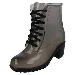 Spot On F50194 Regenstiefel mit Absatz, transparent, - Multicouleur Black Smoke - Größe: 36.5 EU von Spot on