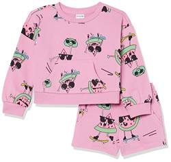 Spotted Zebra Mädchen Sweatshirt Und Shorts Aus Französischem Terry Im Set, Wassermelone, 5 Jahre von Spotted Zebra