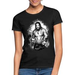 Spreadshirt Aquaman Film Aquaman Kampfbereit Frauen T-Shirt, L, Schwarz von Spreadshirt