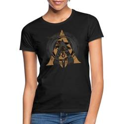 Spreadshirt Assassin's Creed Odyssey Symbol Gold Frauen T-Shirt, M, Schwarz von Spreadshirt