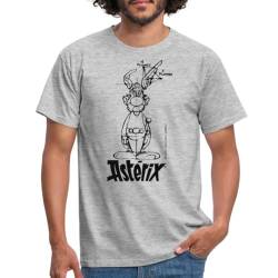 Spreadshirt Asterix & Obelix - Asterix Modell Männer T-Shirt, XXL, Grau meliert von Spreadshirt