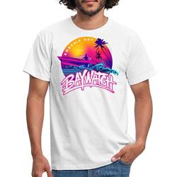 Spreadshirt Baywatch Boot Emerald Bay Männer T-Shirt, S, weiß von Spreadshirt