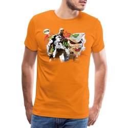 Spreadshirt DC Comics Batman Joker Comic Männer Premium T-Shirt, L, Orange von Spreadshirt