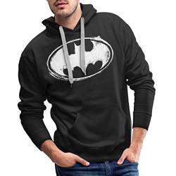 Spreadshirt DC Comics Batman Logo Gezeichnet Männer Premium Hoodie, 5XL, Schwarz von Spreadshirt