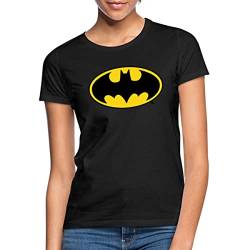 Spreadshirt DC Comics Batman Original Logo Frauen T-Shirt, S, Schwarz von Spreadshirt