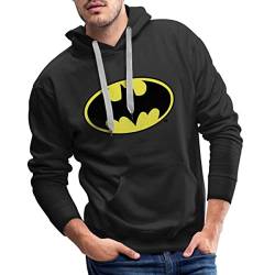 Spreadshirt DC Comics Batman Original Logo Männer Premium Hoodie, L, Schwarz von Spreadshirt