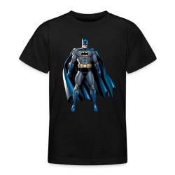 Spreadshirt DC Comics Batman Pose Klassisch Kinder T-Shirt, 122/128 (7-8 Jahre), Schwarz von Spreadshirt