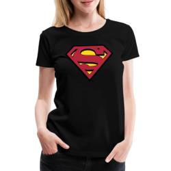 Spreadshirt DC Comics Superman Logo Original Frauen Premium T-Shirt, L, Schwarz von Spreadshirt