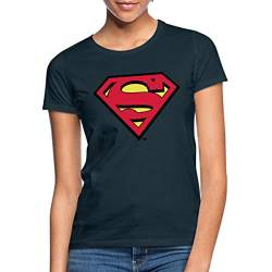 Spreadshirt DC Comics Superman Logo Original Frauen T-Shirt, L, Navy von Spreadshirt
