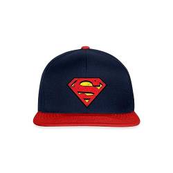 Spreadshirt DC Comics Superman Logo Used Look Snapback Cap, One Size, Navy/Rot von Spreadshirt