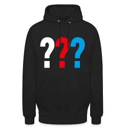 Spreadshirt Die DREI Fragezeichen Logo Unisex Hoodie, M, Schwarz von Spreadshirt