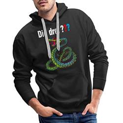 Spreadshirt Die DREI Fragezeichen und die singende Schlange Männer Premium Hoodie, 3XL, Schwarz von Spreadshirt