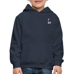 Spreadshirt Die DREI ??? Kids Logo Stick Kinder Premium Hoodie, 134/146 (9-11 Jahre), Navy von Spreadshirt