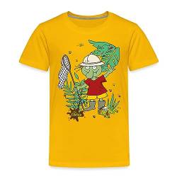 Spreadshirt Die Olchis Classic Im Dschungel Kinder Premium T-Shirt, 134/140 (8 Jahre), Sonnengelb von Spreadshirt