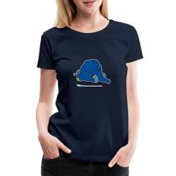 Spreadshirt Die Sendung Mit Der Maus Der Kleine Elefant Schläft Frauen Premium T-Shirt, M, Navy von Spreadshirt