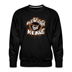 Spreadshirt Die Wilden Kerle Logo Tropfen Graffiti Männer Premium Pullover, L, Schwarz von Spreadshirt