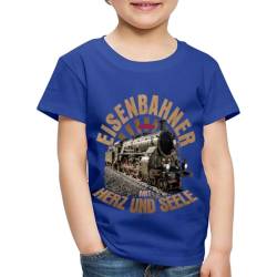 Spreadshirt Eisenbahner Mit Herz Und Seele Märklin Kinder Premium T-Shirt, 110/116 (4 Jahre), Königsblau von Spreadshirt