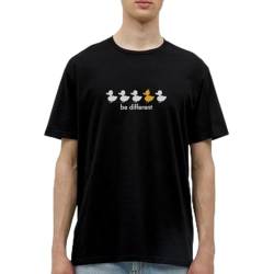 Spreadshirt Enten Be Different Männer T-Shirt, XL, Schwarz von Spreadshirt