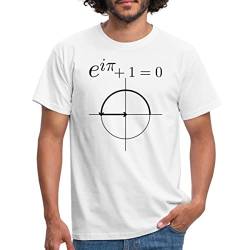 Spreadshirt Euler Formel Männer T-Shirt, M, weiß von Spreadshirt
