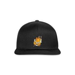 Spreadshirt Garfield Hier Ist Garfield Snapback Cap, One Size, Schwarz/Schwarz von Spreadshirt