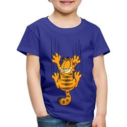Spreadshirt Garfield Kratzer Kinder Premium T-Shirt, 122/128 (6 Jahre), Königsblau von Spreadshirt