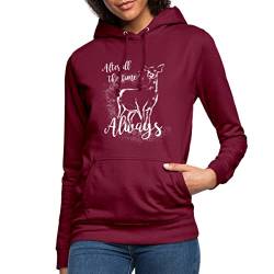 Spreadshirt Harry Potter After All This Time Always Frauen Hoodie, L, Bordeaux von Spreadshirt