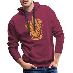 Spreadshirt Harry Potter Haus Gryffindor Wappen Logo Männer Premium Hoodie, M, Bordeaux von Spreadshirt