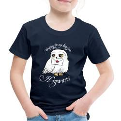 Spreadshirt Harry Potter Hedwig Brief Kinder Premium T-Shirt, 134/140 (8 Jahre), Navy von Spreadshirt
