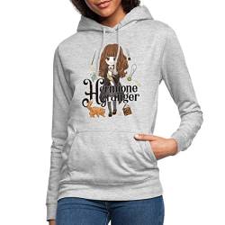 Spreadshirt Harry Potter Hermine Granger Frauen Hoodie, XXL, Hellgrau meliert von Spreadshirt