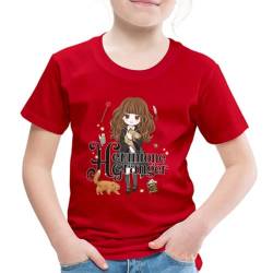 Spreadshirt Harry Potter Hermine Granger Kinder Premium T-Shirt, 134/140 (8 Jahre), Rot von Spreadshirt