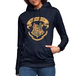 Spreadshirt Harry Potter Hogwarts Schule Für Hexerei und Zauberei Wappen Frauen Hoodie, L, Navy von Spreadshirt
