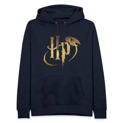 Spreadshirt Harry Potter Logo HP Frauen Hoodie, S, Navy von Spreadshirt