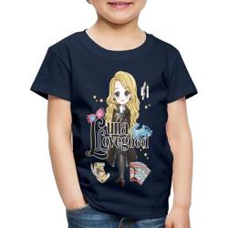 Spreadshirt Harry Potter Luna Lovegood Kinder Premium T-Shirt, 110/116 (4 Jahre), Navy von Spreadshirt